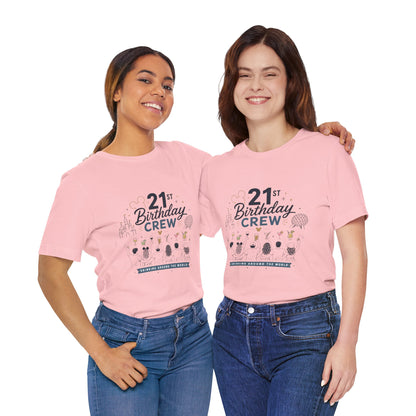 21st Birthday Crew Tee — Drinking Around The World Disney Epcot Shirt