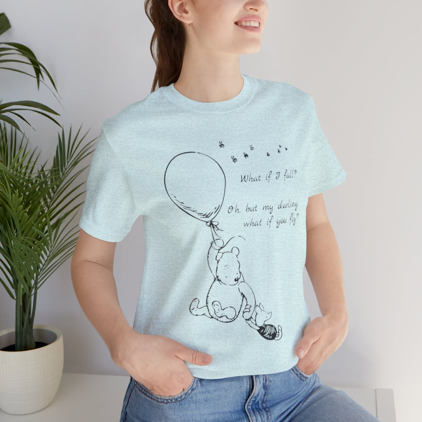 Winnie the Pooh Balloon Sketch Tee - Erin Hanson Quote