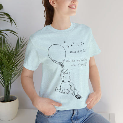 Winnie the Pooh Balloon Sketch Tee - Erin Hanson Quote