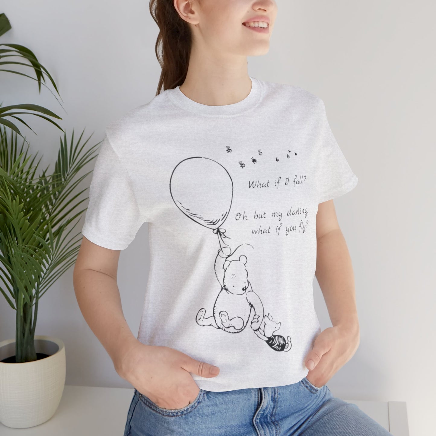 Winnie the Pooh Balloon Sketch Tee - Erin Hanson Quote