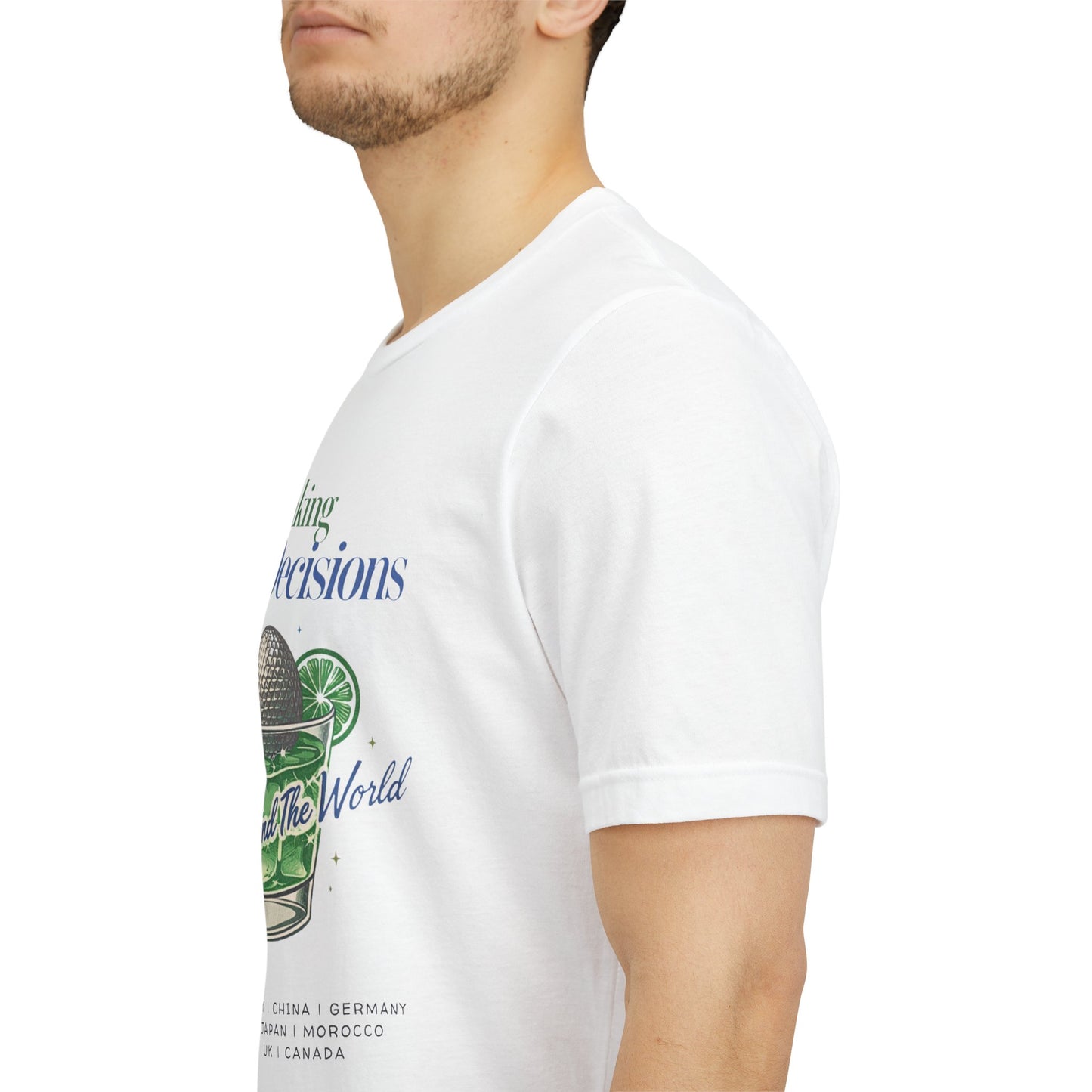 Disney Epcot Inpired Making Pour Decisions Tee — Cocktail Epcot Ball Design