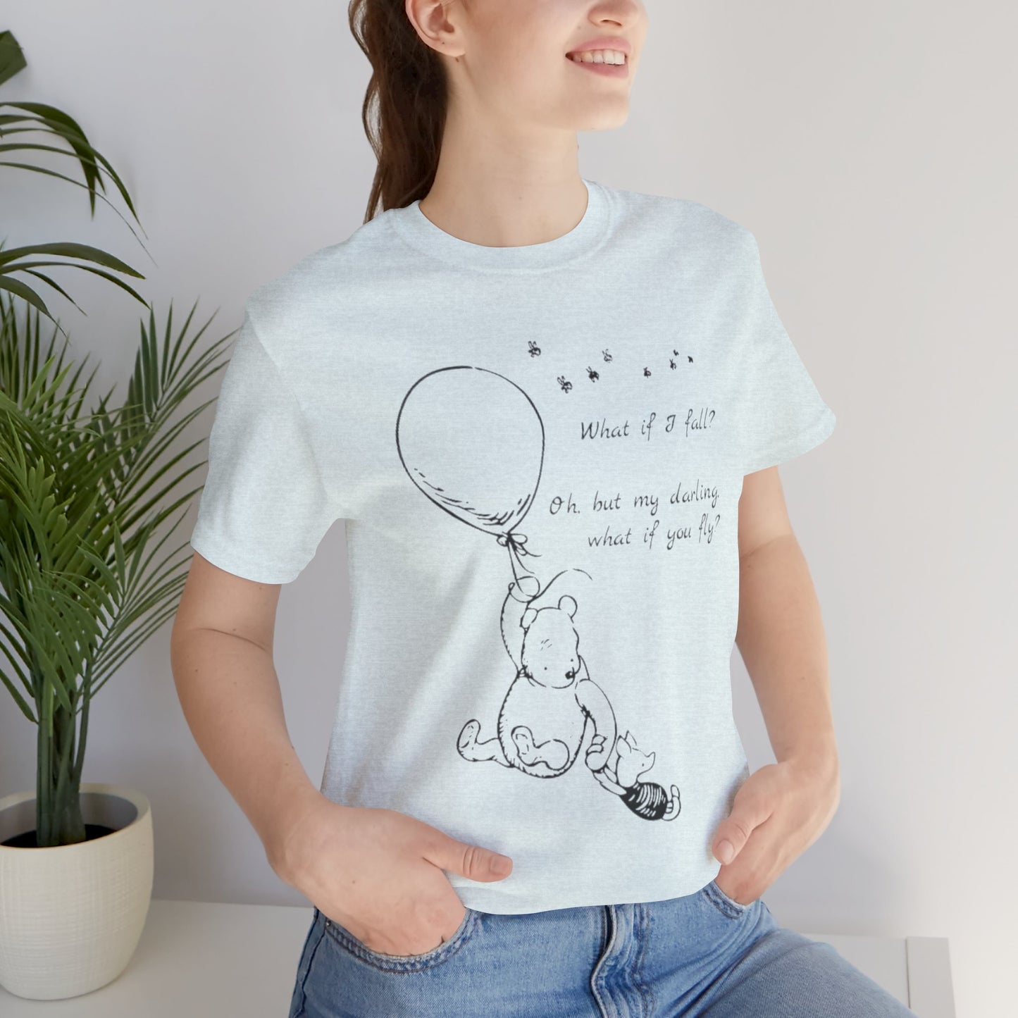 Winnie the Pooh Balloon Sketch Tee - Erin Hanson Quote