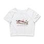 Disney Monorail to the Castle Crop Tee — "Please stand clear of the doors" Women's Retro Theme Park Shirt