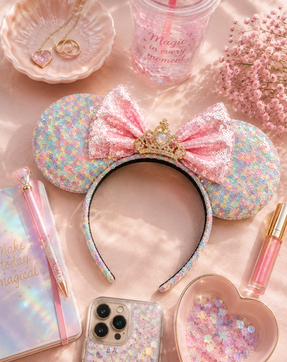Colorful Pastel Sequin Ears