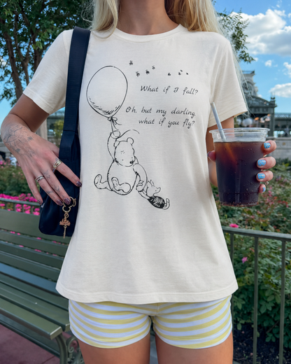 Winnie the Pooh Balloon Sketch Tee - Erin Hanson Quote