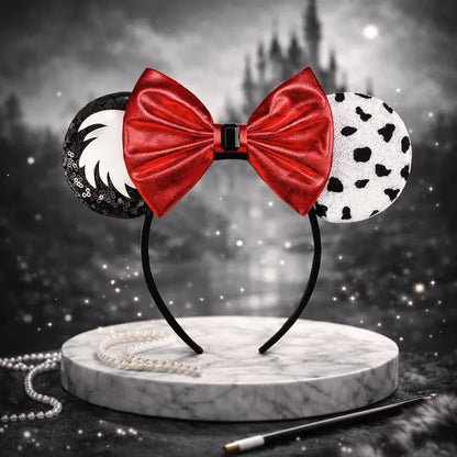 Cruella 101 Dalmations Inspired Ears