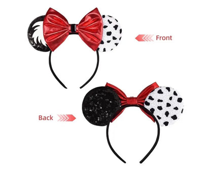 Cruella 101 Dalmations Inspired Ears