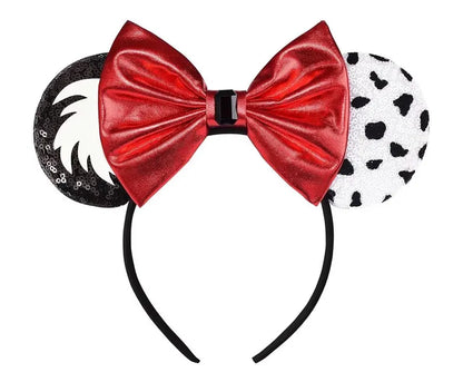 Cruella 101 Dalmations Inspired Ears