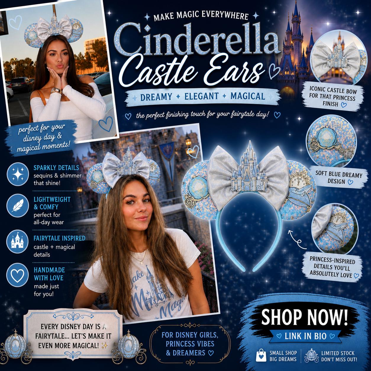 Cinderella Princess Inspired Ears