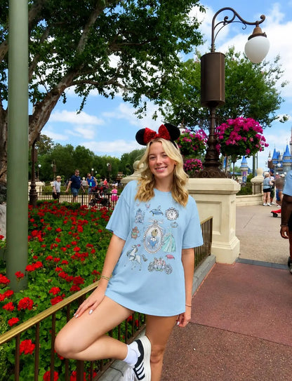 Cinderella Inspired Disney Graphic Tee Shirt