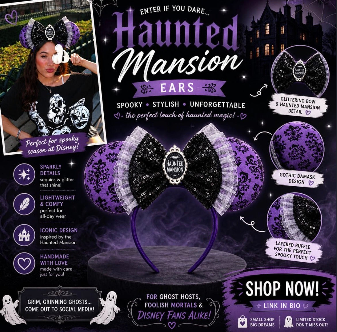 Haunted Mansion Inspired Ears