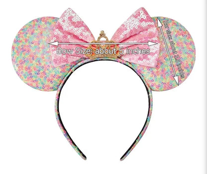 Colorful Pastel Sequin Ears