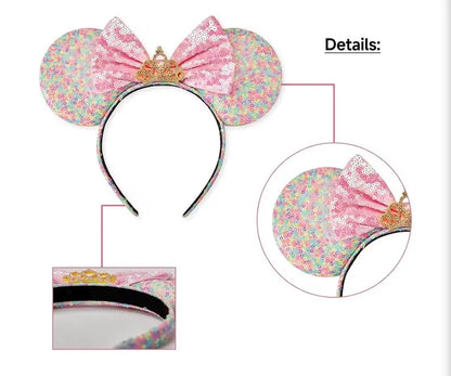 Colorful Pastel Sequin Ears