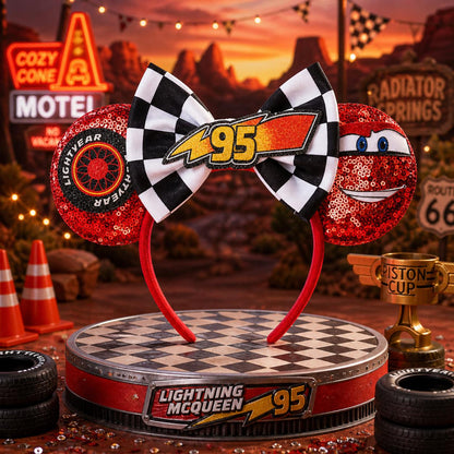 Lightning McQueen Cars Inspired Ears