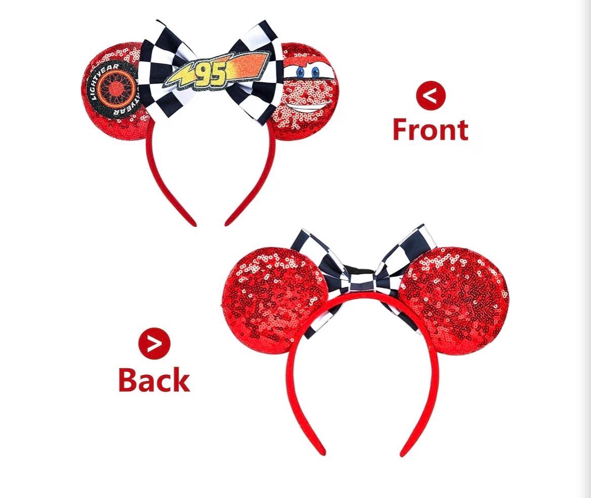 Lightning McQueen Cars Inspired Ears