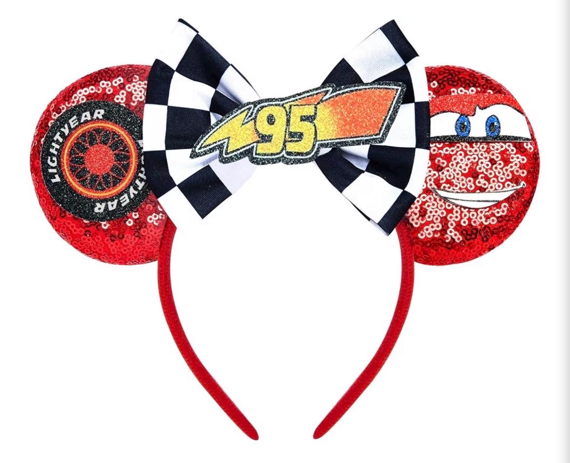 Lightning McQueen Cars Inspired Ears