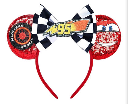 Lightning McQueen Cars Inspired Ears