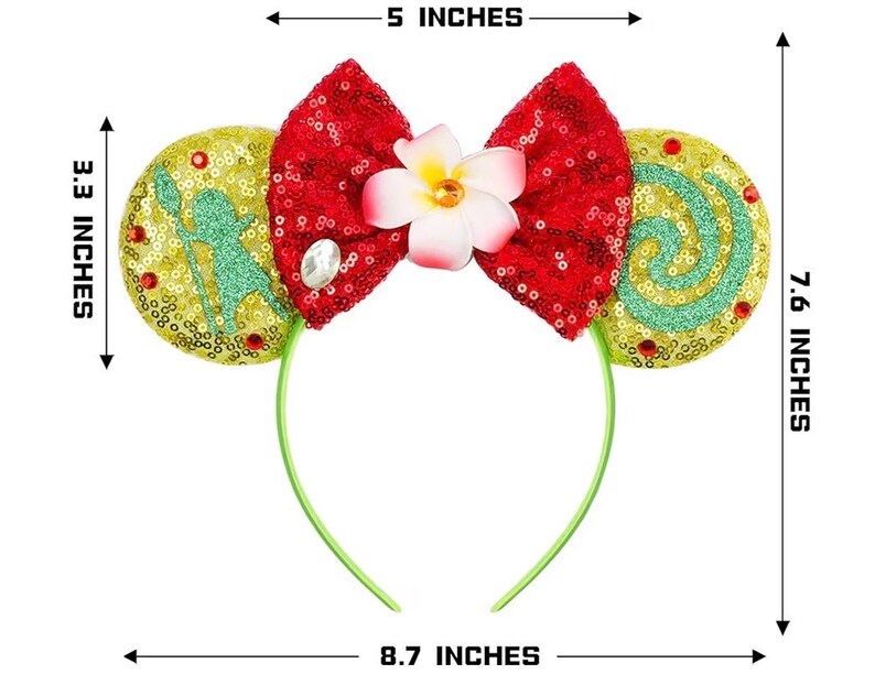 Green Moana Inpired Ears