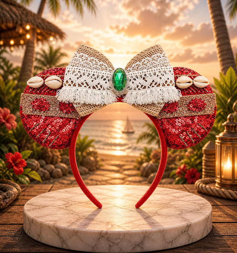 Red Moana Inspired Ears