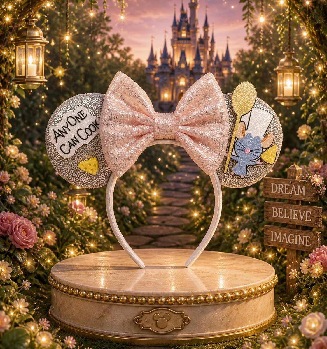 Remy Ratatouille Epcot Inspired Ears