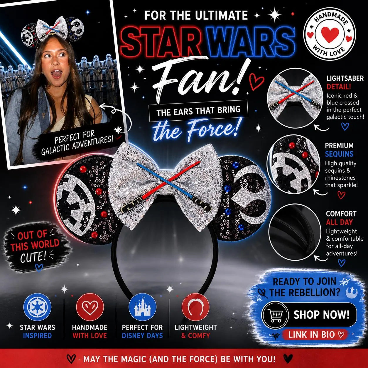 Star Wars Galaxy Edge Inspired Ears